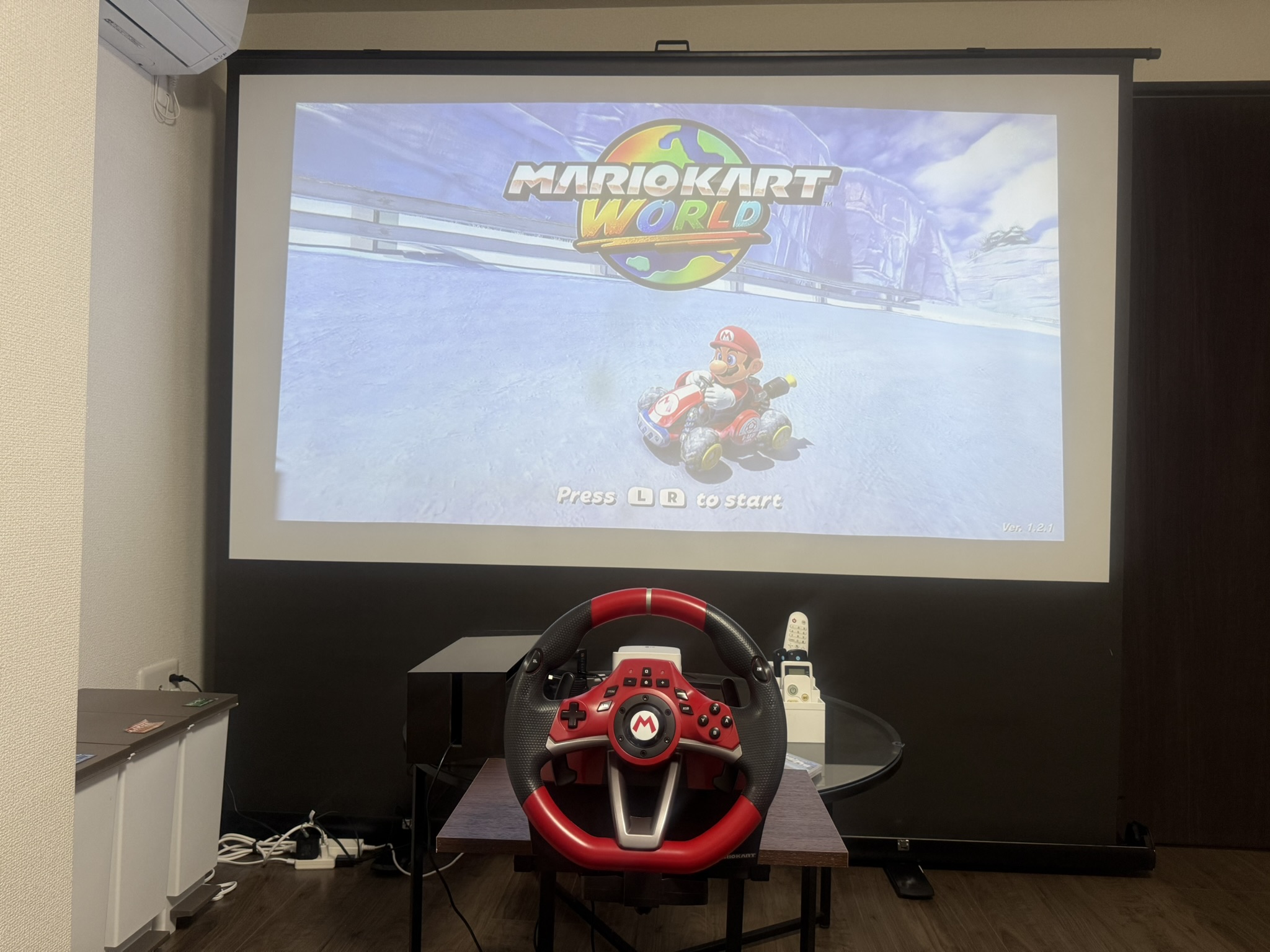 100-inch theater screen and Nintendo Switch 2