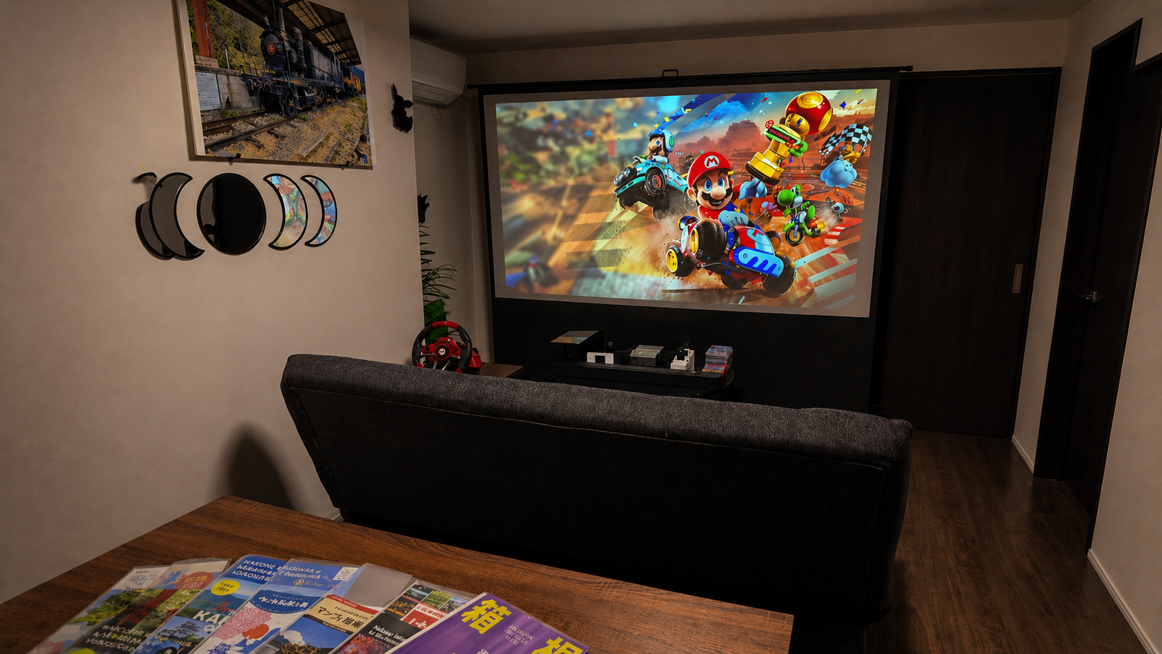 100-inch theater screen — Hilltop Hakone Iriuda 101