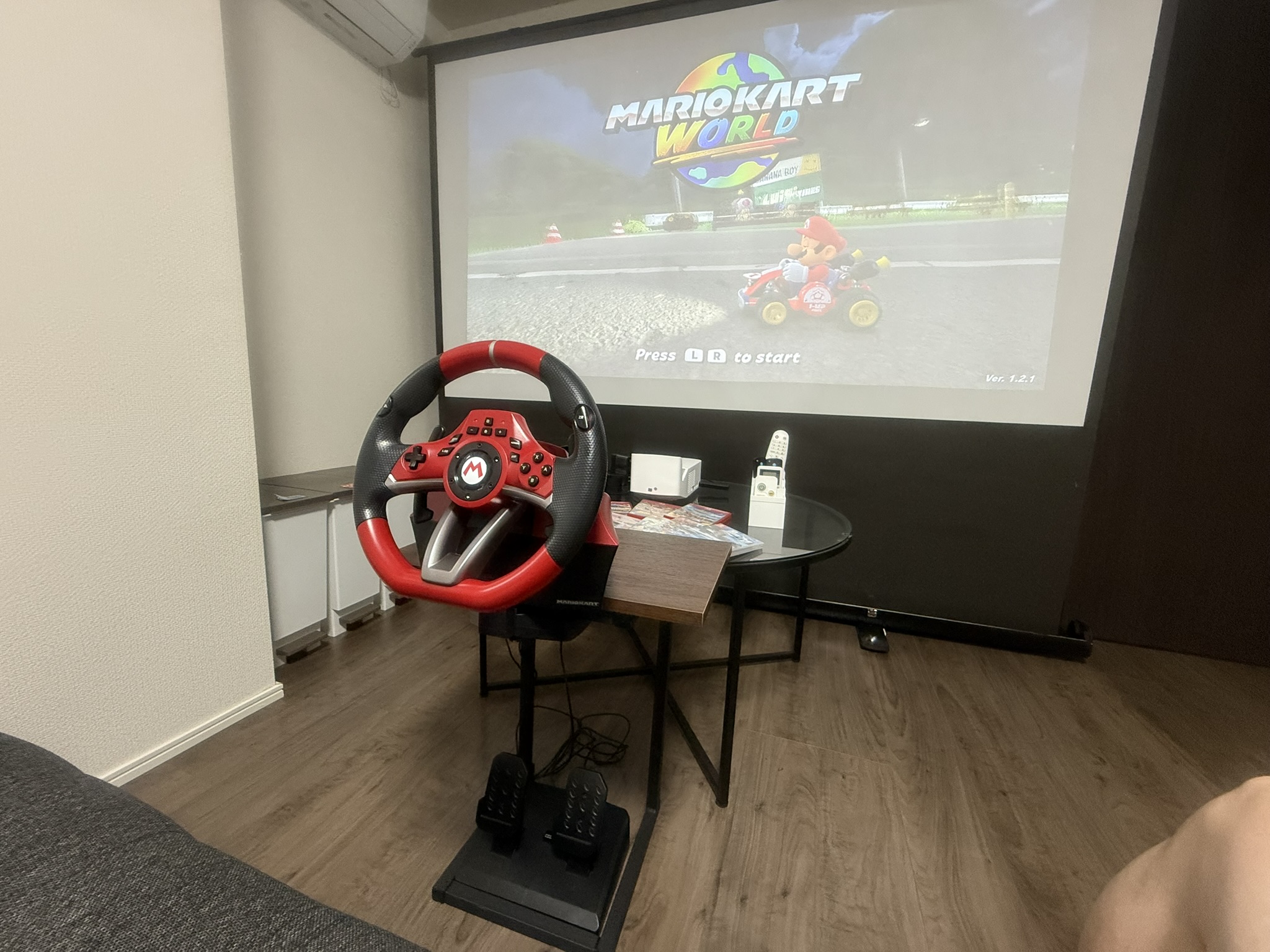 Drinks & game night with the 100-inch theater